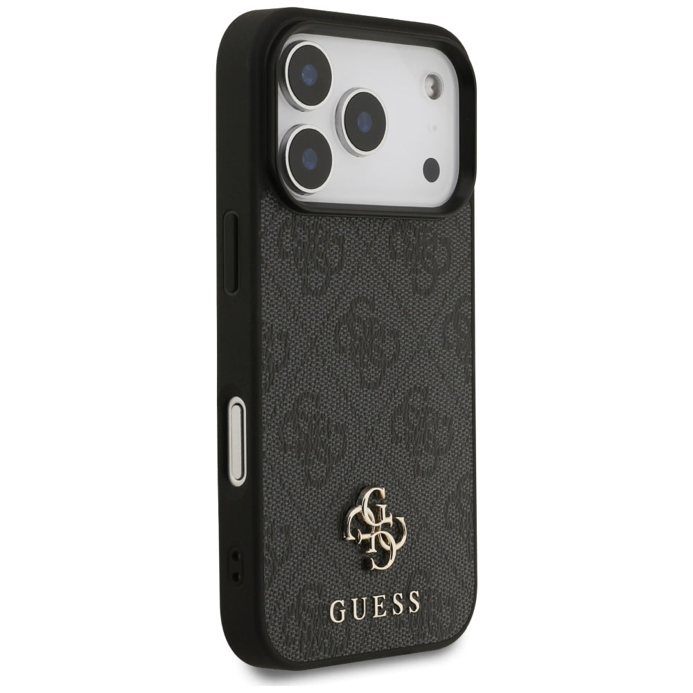 MagSafe-deksel for Apple iPhone 17 Pro, Guess, 4G Small and Classic Logo, Svart