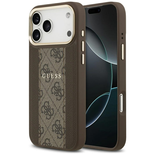MagSafe-deksel for Apple iPhone 17 Pro, Guess, 4G Stripe, Brun