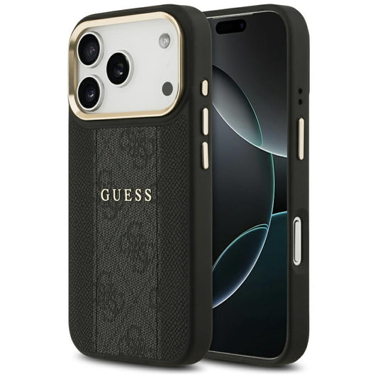 MagSafe-deksel for Apple iPhone 17 Pro, Guess, 4G Stripe, Svart