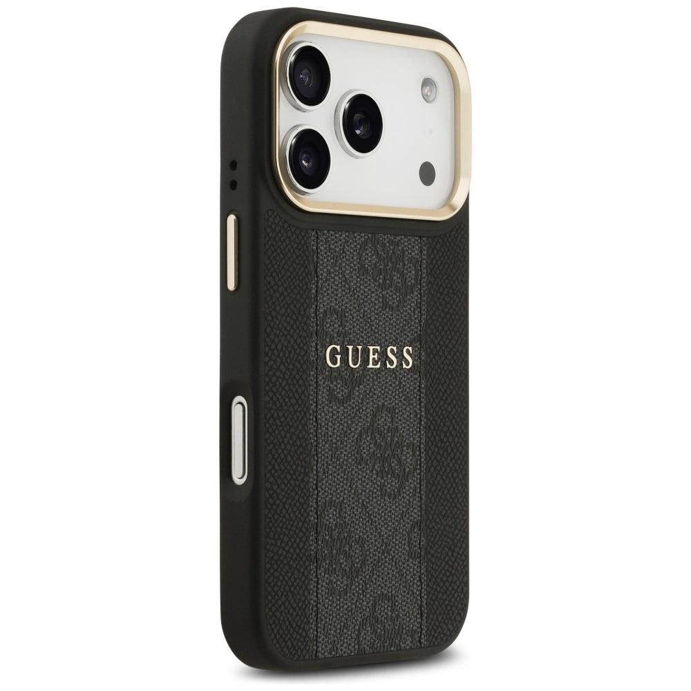 MagSafe-deksel for Apple iPhone 17 Pro, Guess, 4G Stripe, Svart