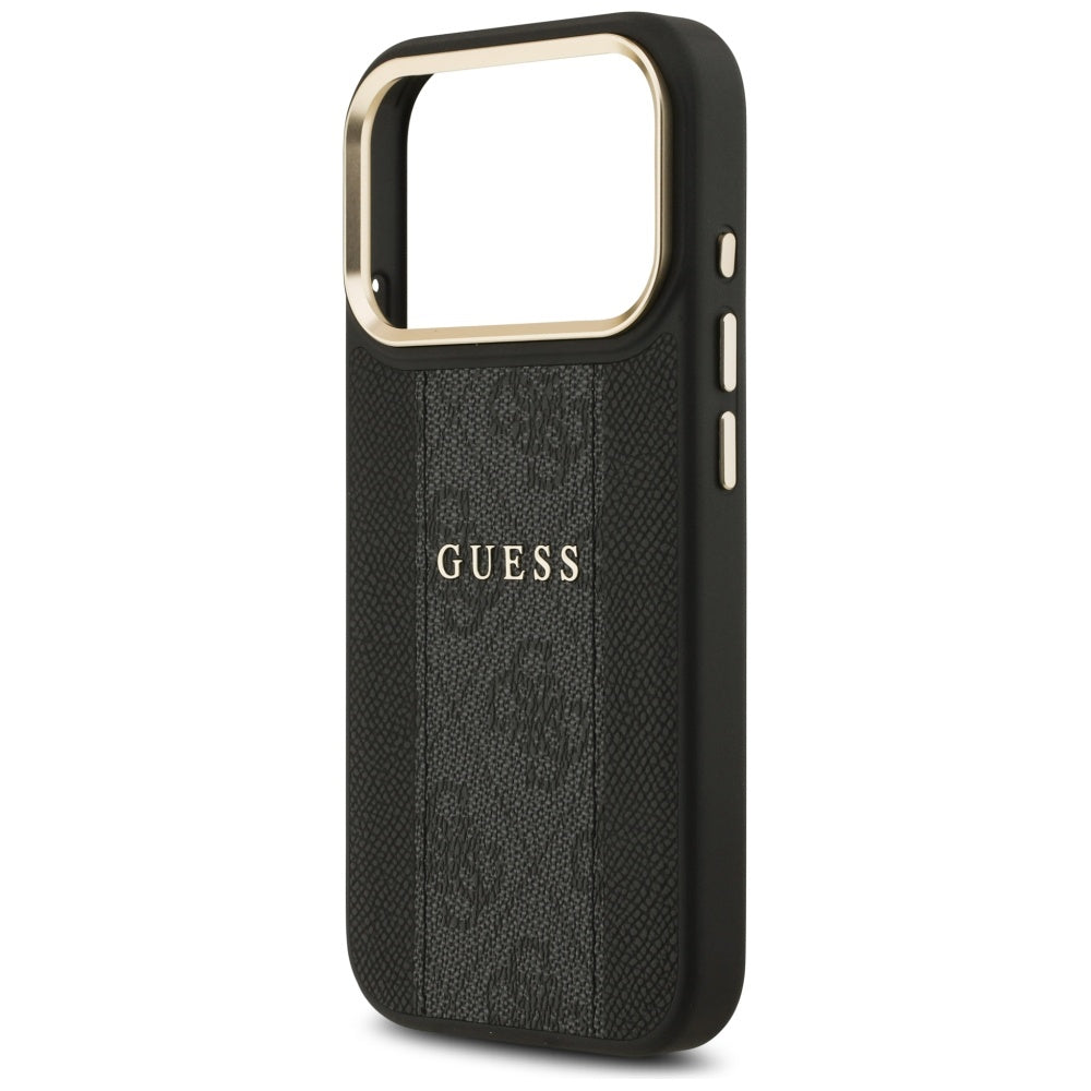MagSafe-deksel for Apple iPhone 17 Pro, Guess, 4G Stripe, Svart