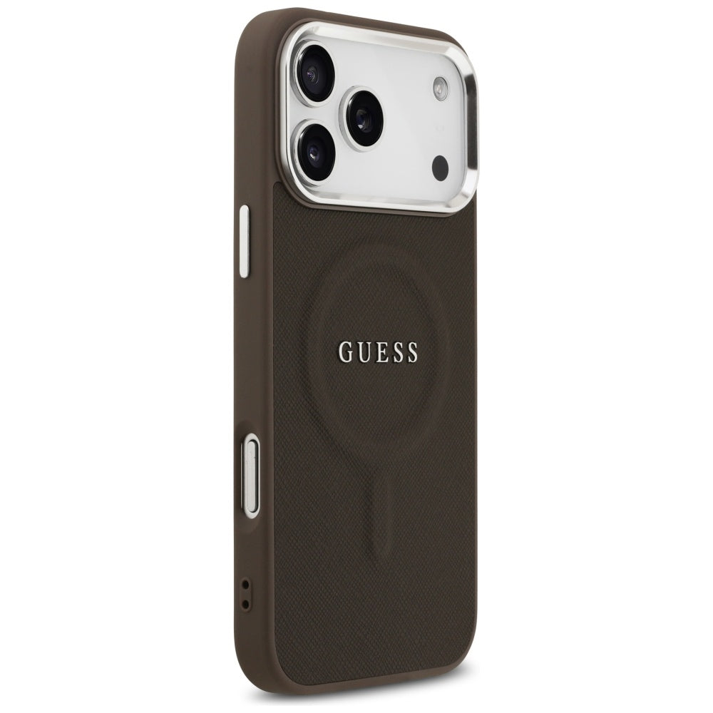 MagSafe-deksel for Apple iPhone 17 Pro, Guess, Classic Logo, Brun