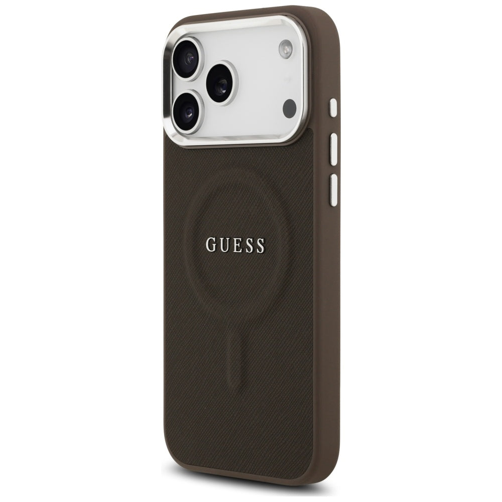 MagSafe-deksel for Apple iPhone 17 Pro, Guess, Classic Logo, Brun