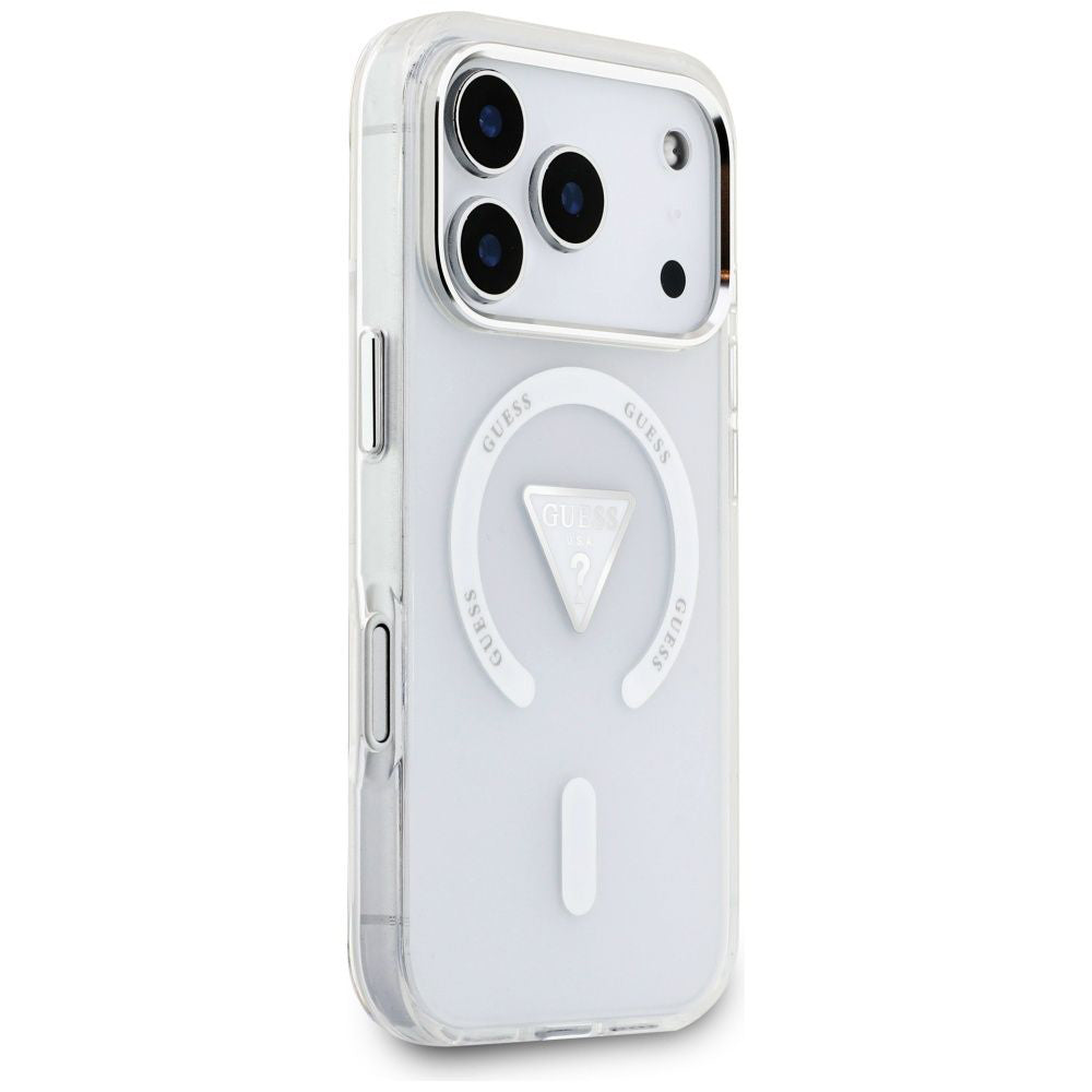 MagSafe-deksel for Apple iPhone 17 Pro, Guess, IML Gradient Triangle Logo, Gjennomsiktig