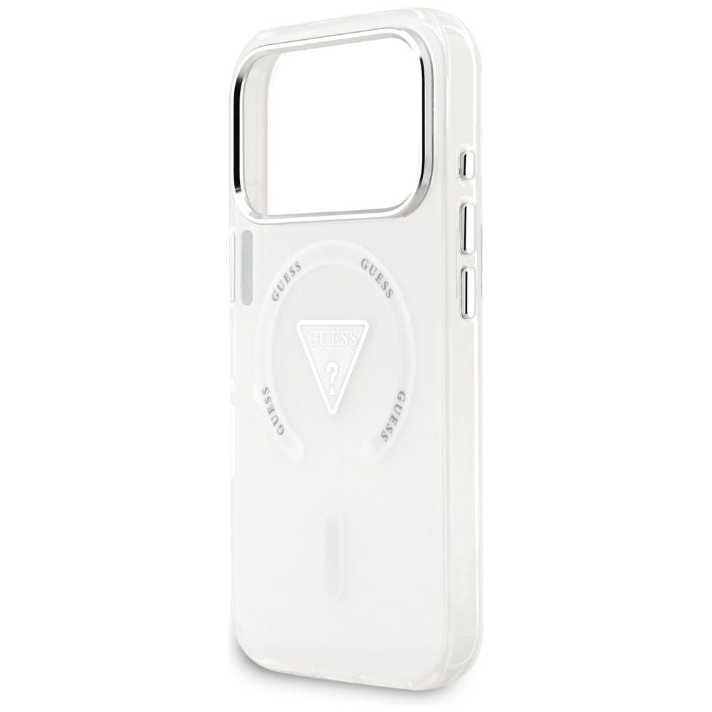 MagSafe-deksel for Apple iPhone 17 Pro, Guess, IML Gradient Triangle Logo, Gjennomsiktig