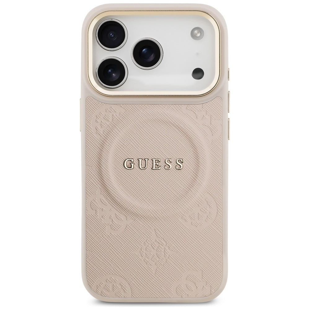 MagSafe-deksel for Apple iPhone 17 Pro, Guess, Peony Hot Stamp, Rosa