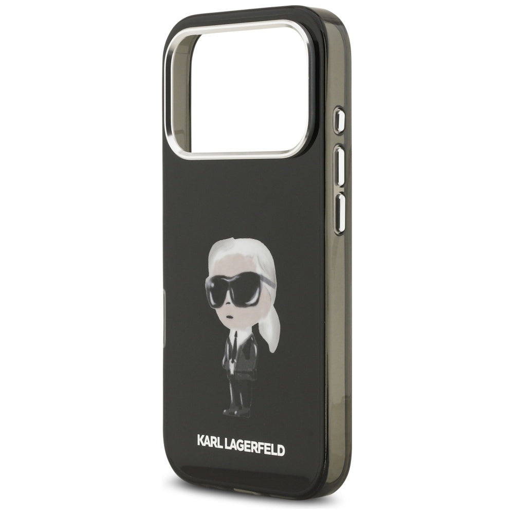 MagSafe-deksel for Apple iPhone 17 Pro, Karl Lagerfeld, IML Aquarelle Karl Ikonik, Svart