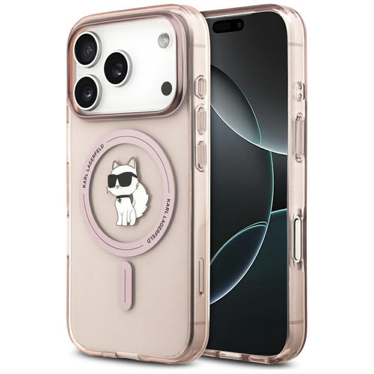 MagSafe-deksel for Apple iPhone 17 Pro, Karl Lagerfeld, IML Choupette, Rosa