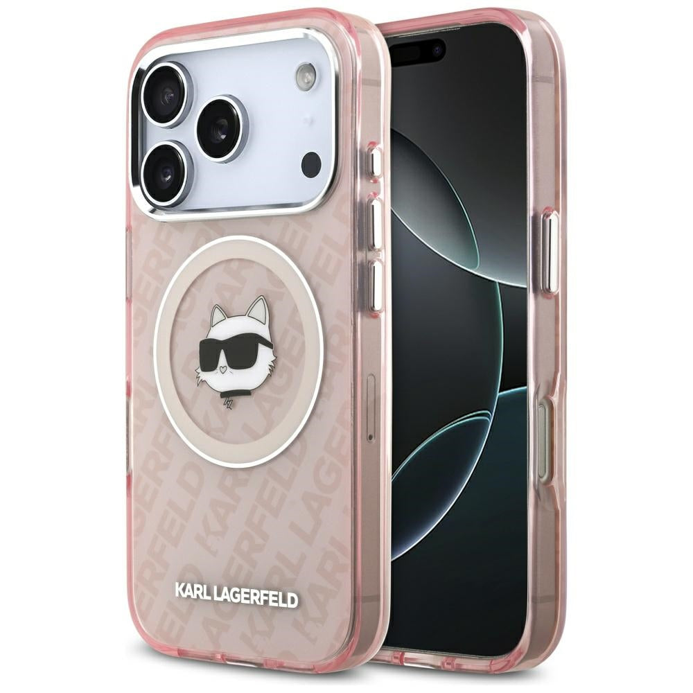 MagSafe-deksel for Apple iPhone 17 Pro, Karl Lagerfeld, IML Choupette`s Head, Rosa