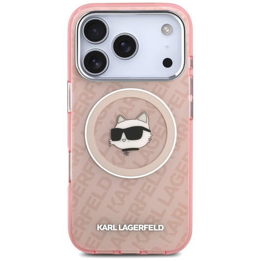 MagSafe-deksel for Apple iPhone 17 Pro, Karl Lagerfeld, IML Choupette`s Head, Rosa