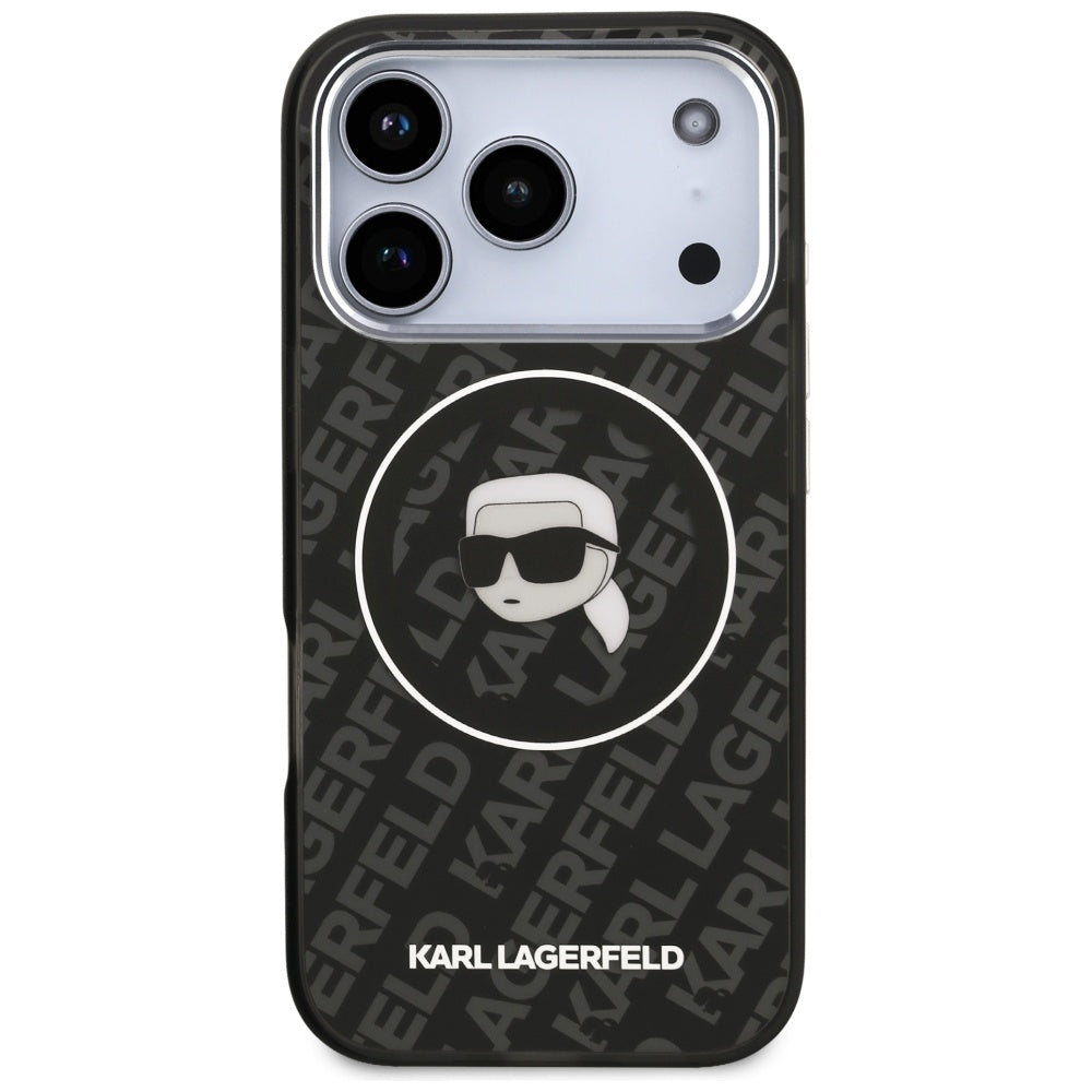 MagSafe-deksel for Apple iPhone 17 Pro, Karl Lagerfeld, IML Karl`s Head, Svart