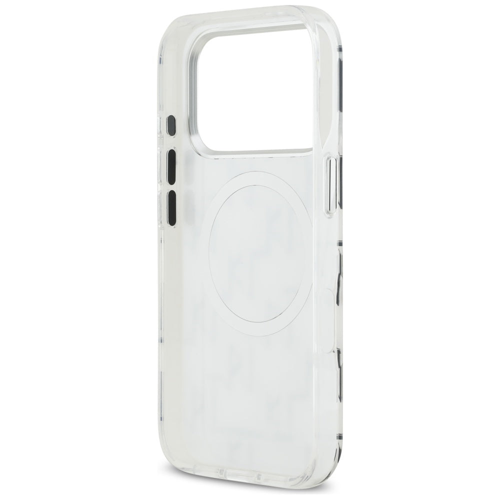 MagSafe-deksel for Apple iPhone 17 Pro, Karl Lagerfeld, IML KL Monogram, Hvit