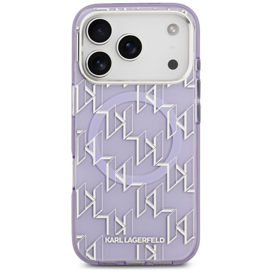 MagSafe-deksel for Apple iPhone 17 Pro, Karl Lagerfeld, IML KL Monogram, Lilla
