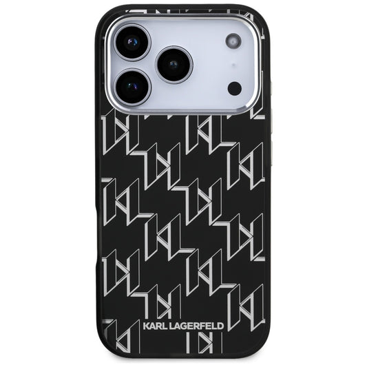MagSafe-deksel for Apple iPhone 17 Pro, Karl Lagerfeld, IML KL Monogram, Svart