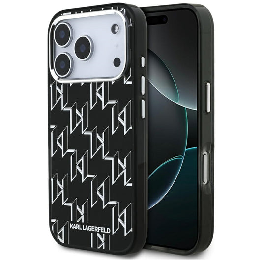 MagSafe-deksel for Apple iPhone 17 Pro, Karl Lagerfeld, IML KL Monogram, Svart
