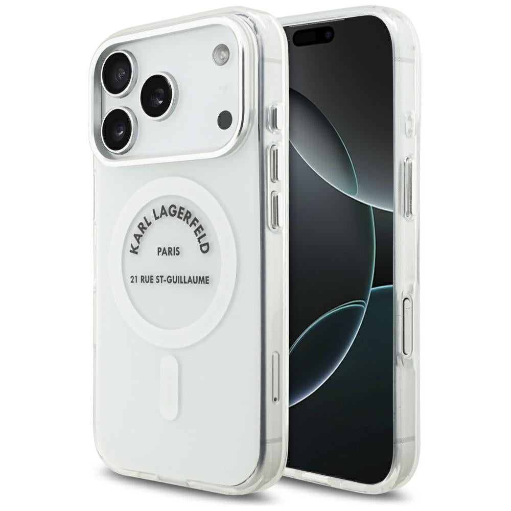 MagSafe-deksel for Apple iPhone 17 Pro, Karl Lagerfeld, IML Logo RSG, Gjennomsiktig