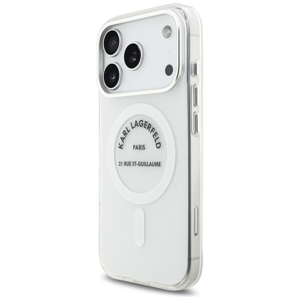 MagSafe-deksel for Apple iPhone 17 Pro, Karl Lagerfeld, IML Logo RSG, Gjennomsiktig