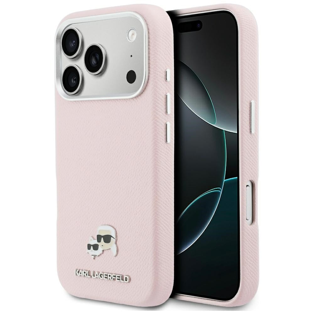 MagSafe deksel for Apple iPhone 17 Pro, Karl Lagerfeld, Karl & Choupette Head's Pin, Rosa