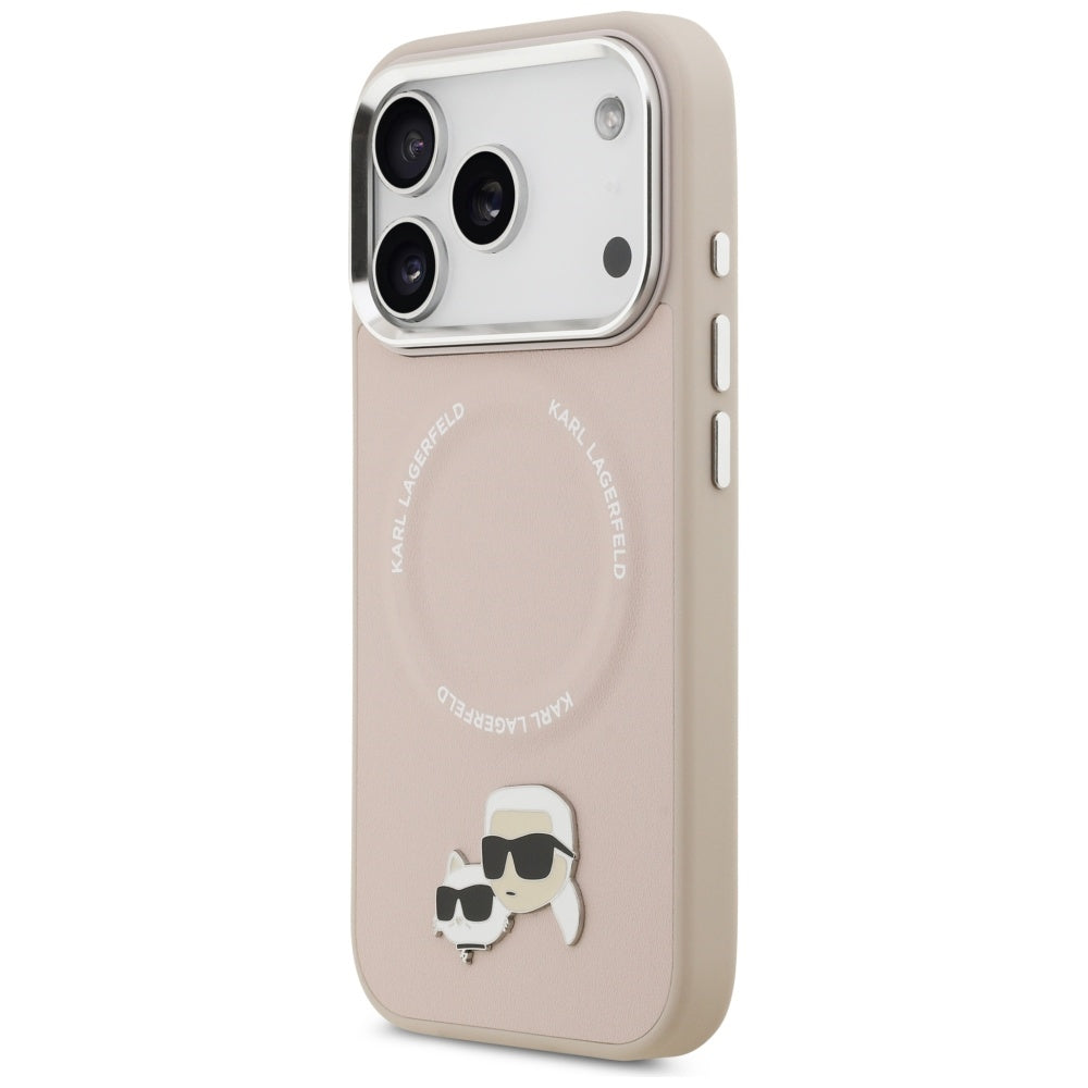 MagSafe-deksel for Apple iPhone 17 Pro, Karl Lagerfeld, Karl & Choupette Pins, Rosa