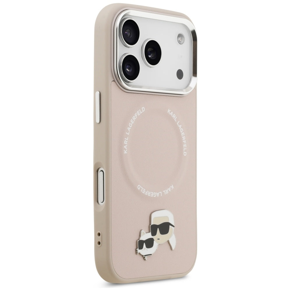 MagSafe-deksel for Apple iPhone 17 Pro, Karl Lagerfeld, Karl & Choupette Pins, Rosa