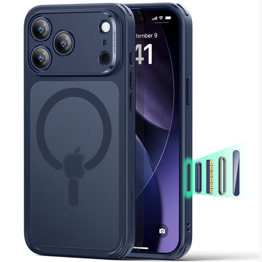 MagSafe-deksel for Apple iPhone 17 Pro Max, ESR, Classic Hybrid, Satinblå