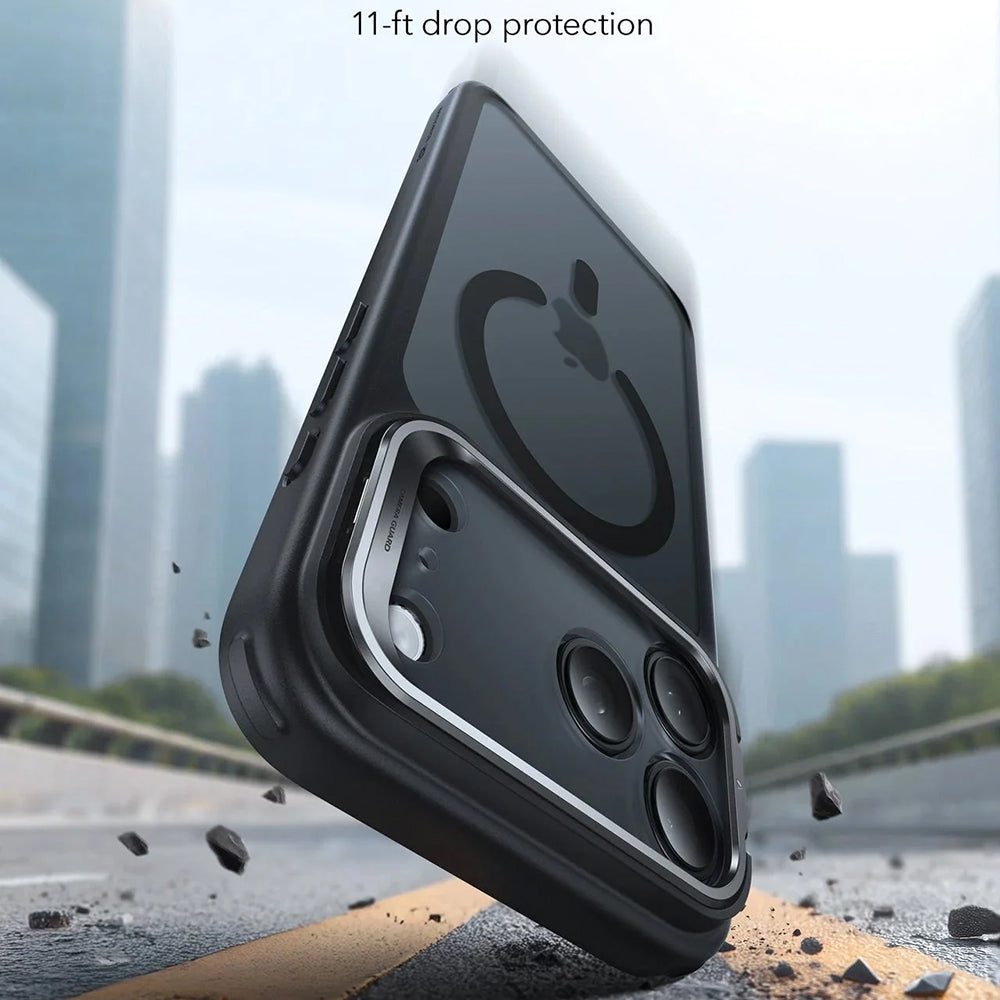 MagSafe-deksel for Apple iPhone 17 Pro Max, ESR, Classic Hybrid Kickstand, Satinert Svart