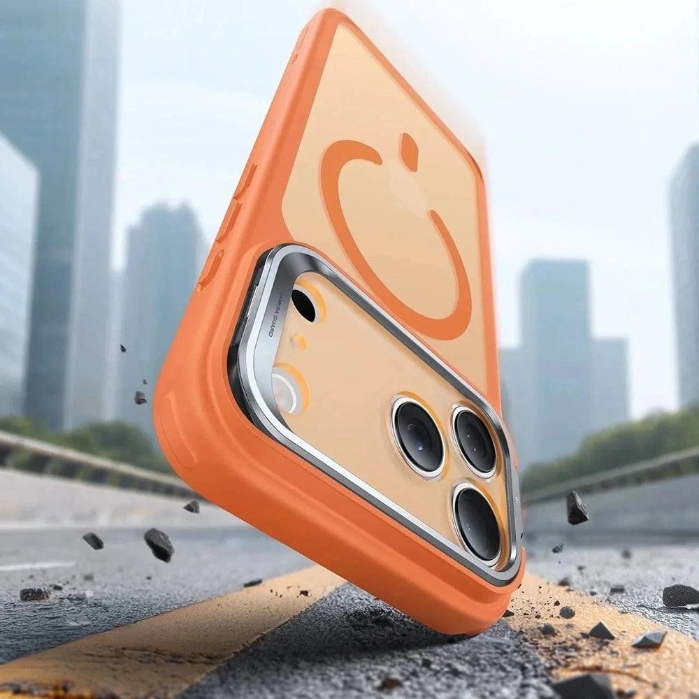MagSafe-deksel for Apple iPhone 17 Pro Max, ESR, Classic Hybrid Kickstand, Satinert Oransje