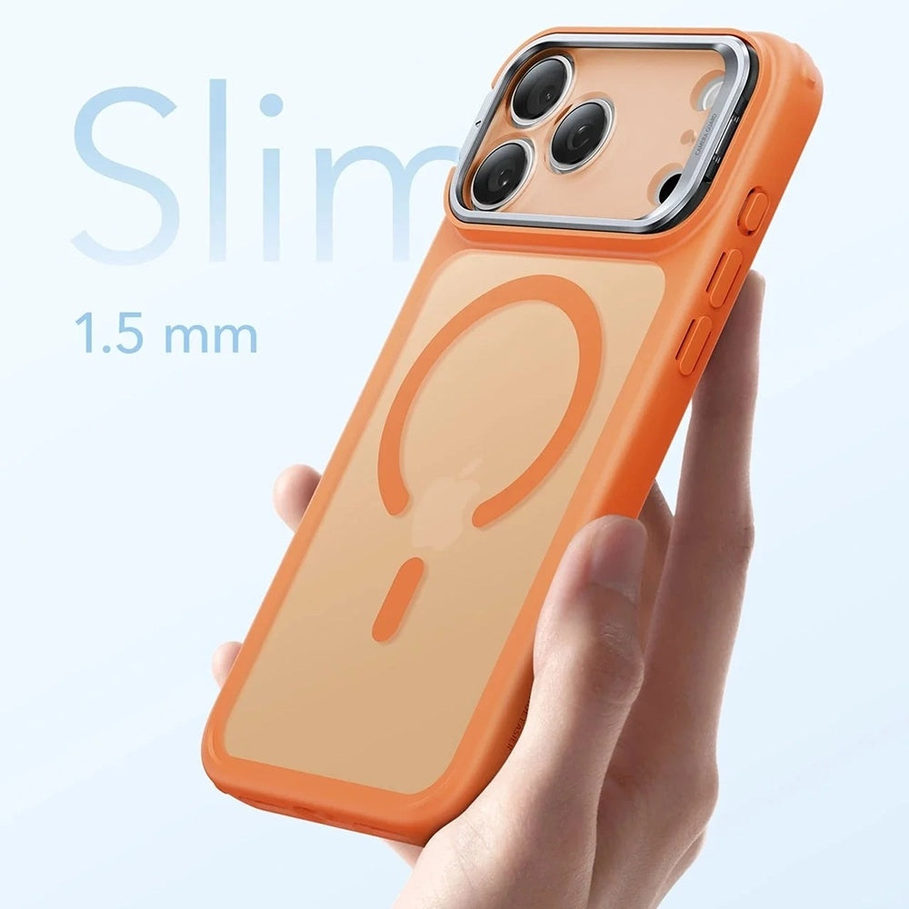 MagSafe-deksel for Apple iPhone 17 Pro Max, ESR, Classic Hybrid Kickstand, Satinert Oransje