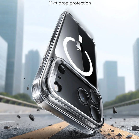 MagSafe-deksel for Apple iPhone 17 Pro Max, ESR, Classic Hybrid Kickstand, Gjennomsiktig