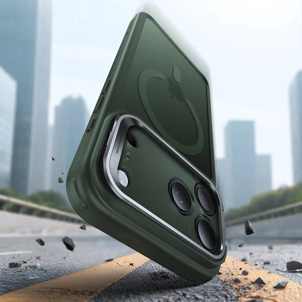 MagSafe-deksel for Apple iPhone 17 Pro Max, ESR, Classic Hybrid Kickstand, Satengrønn