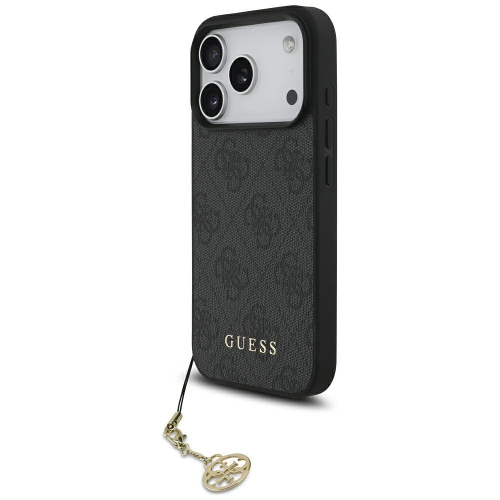 MagSafe-deksel for Apple iPhone 17 Pro Max, Guess, 4G Charm Cradle, Svart
