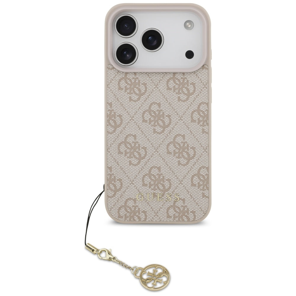 MagSafe-deksel for Apple iPhone 17 Pro Max, Guess, 4G Charm Cradle, Rosa