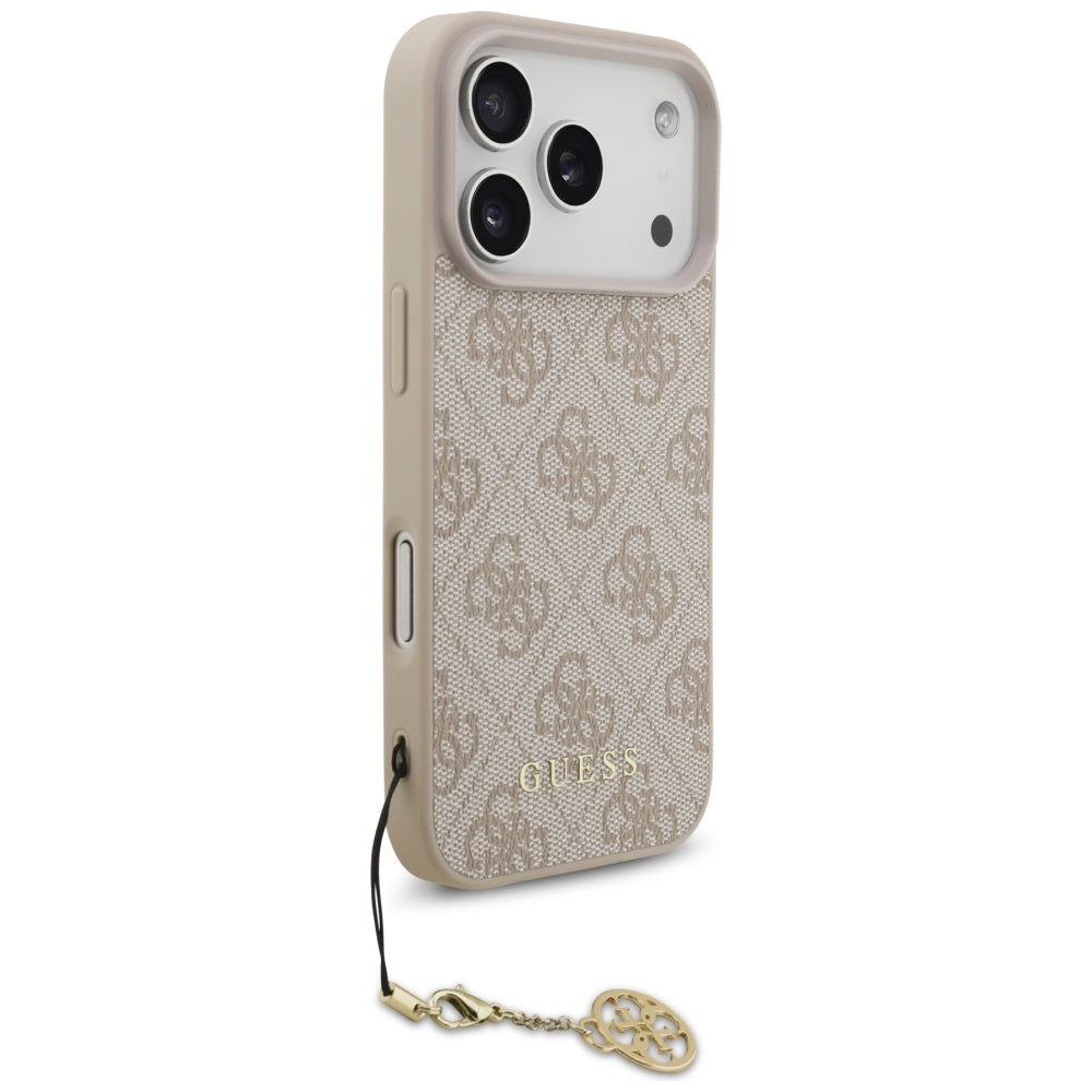 MagSafe-deksel for Apple iPhone 17 Pro Max, Guess, 4G Charm Cradle, Rosa