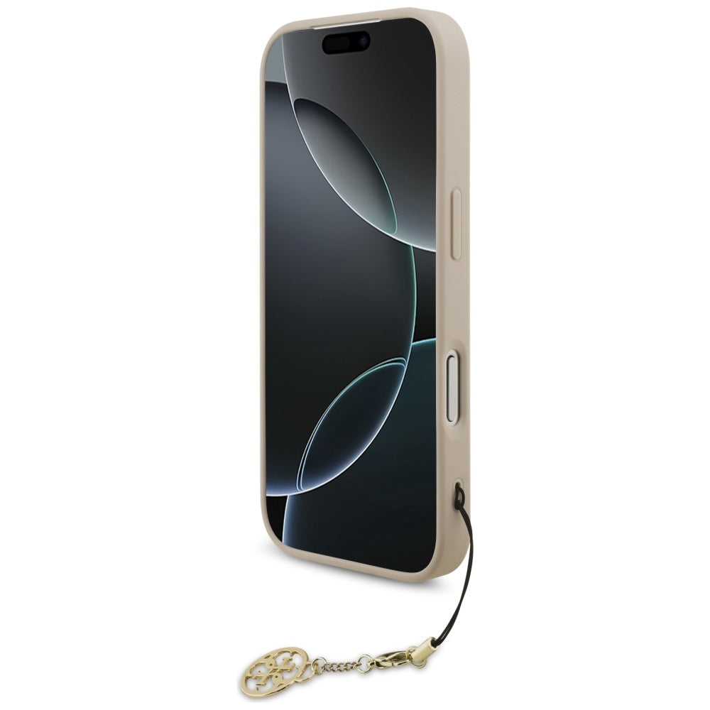MagSafe-deksel for Apple iPhone 17 Pro Max, Guess, 4G Charm Cradle, Rosa