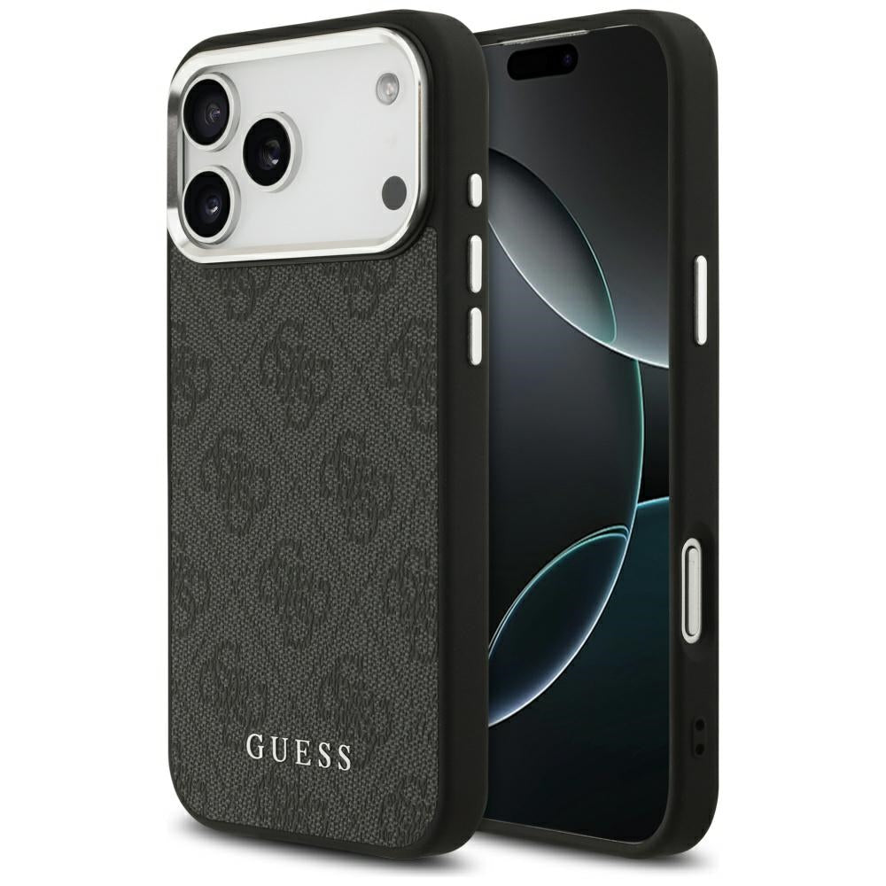 MagSafe-deksel for Apple iPhone 17 Pro Max, Guess, 4G Classic Logo, Svart