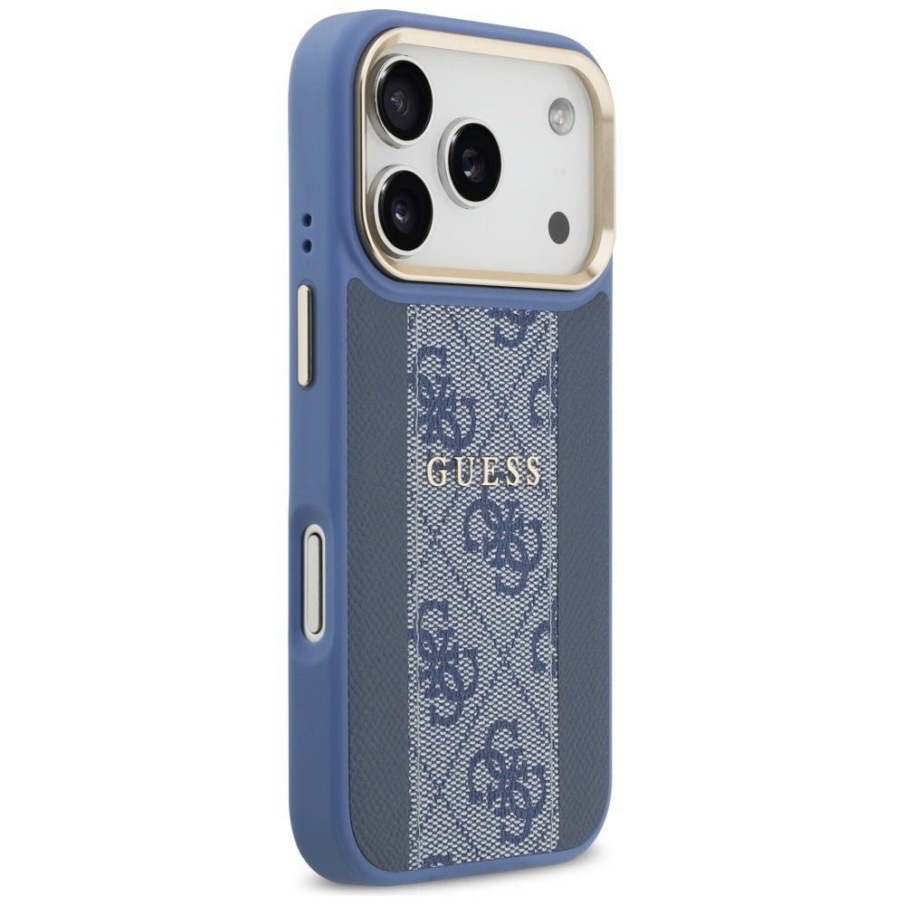 MagSafe deksel for Apple iPhone 17 Pro Max, Guess, 4G Stripe, Blå