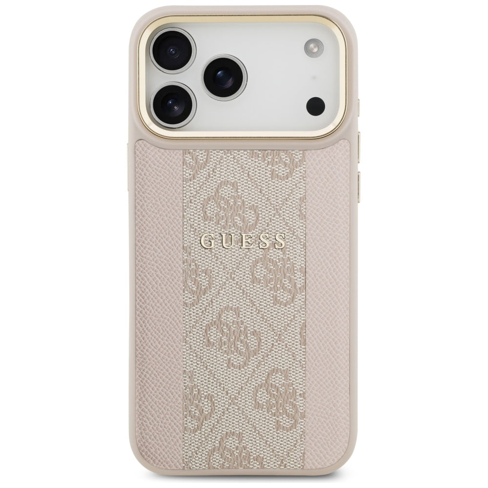 MagSafe-deksel for Apple iPhone 17 Pro Max, Guess, 4G Stripe, Rosa