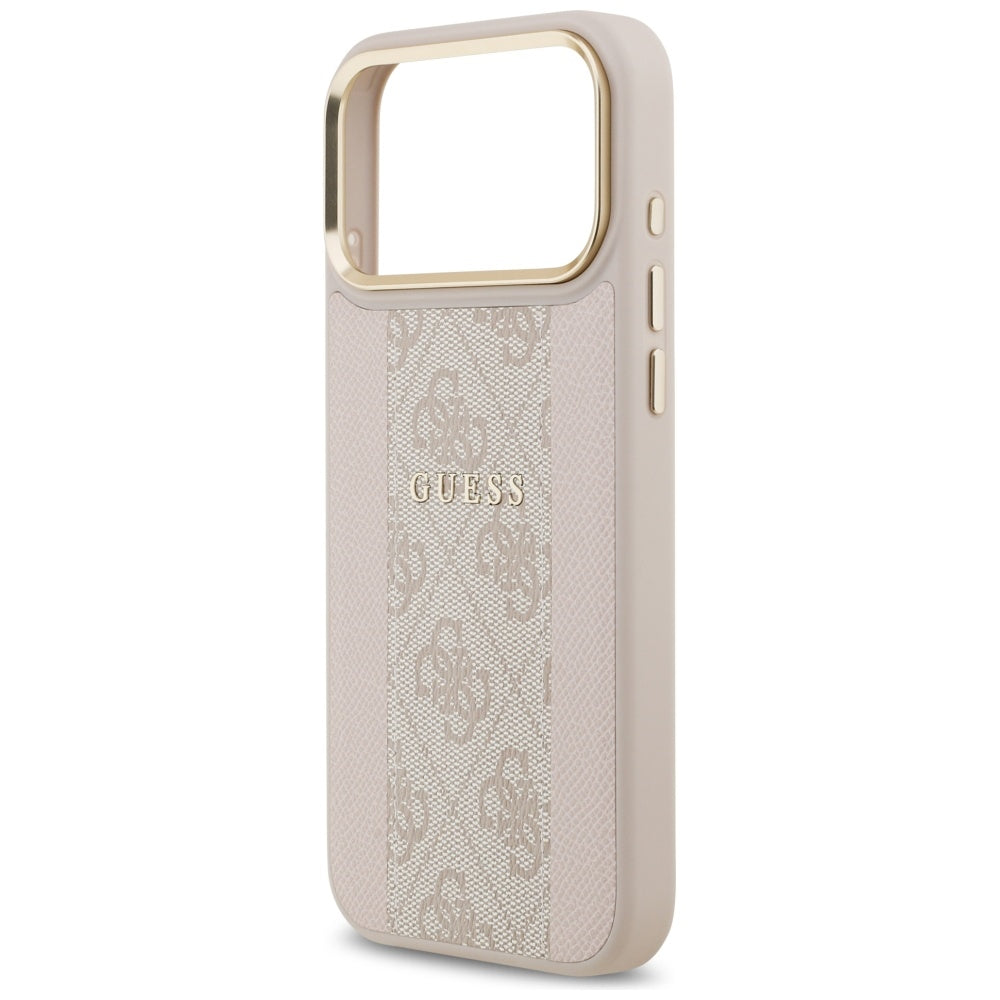 MagSafe-deksel for Apple iPhone 17 Pro Max, Guess, 4G Stripe, Rosa