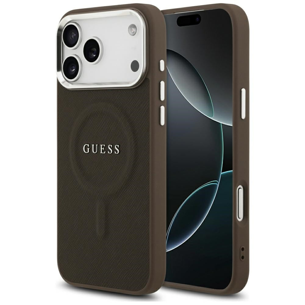 MagSafe-deksel for Apple iPhone 17 Pro Max, Guess, Classic Logo, Brun