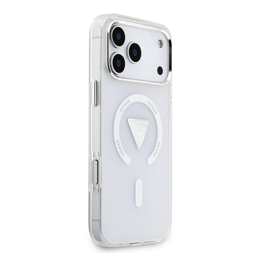MagSafe deksel for Apple iPhone 17 Pro Max, Guess, IML Gradient Triangle Logo, Gjennomsiktig