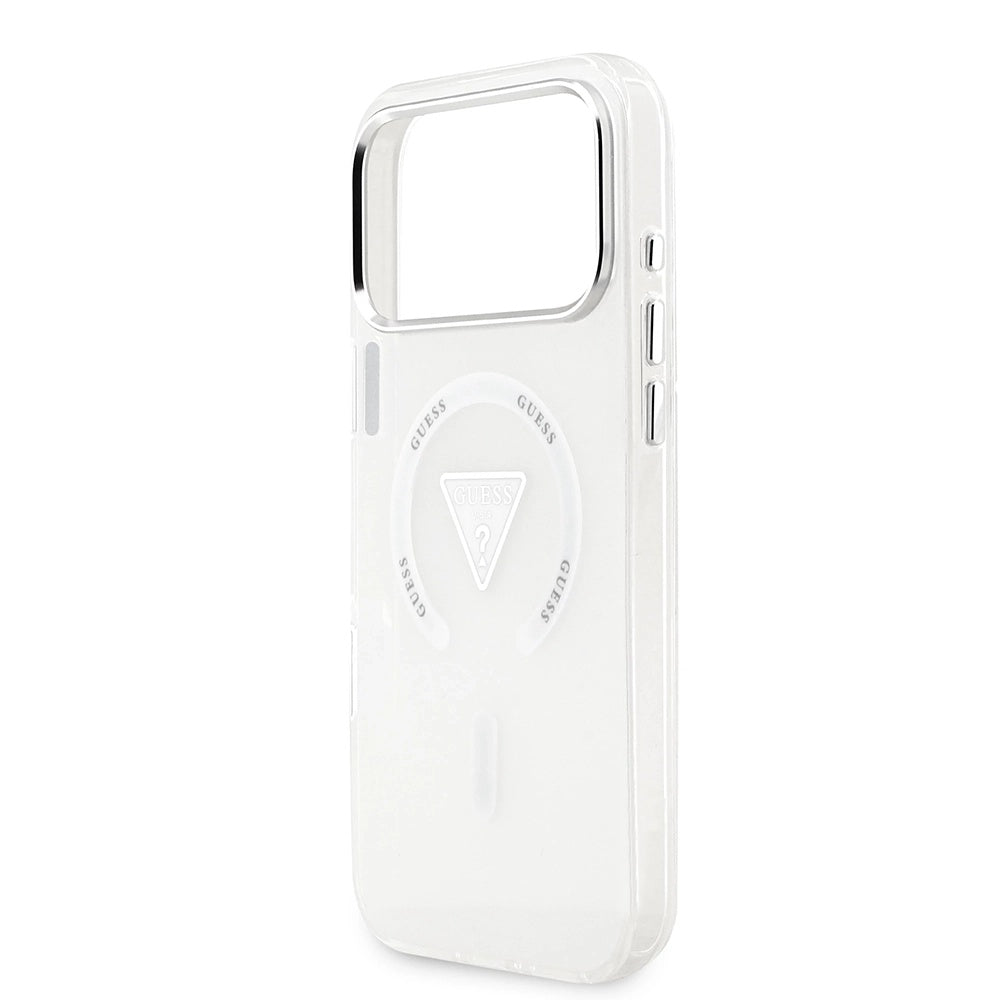 MagSafe deksel for Apple iPhone 17 Pro Max, Guess, IML Gradient Triangle Logo, Gjennomsiktig