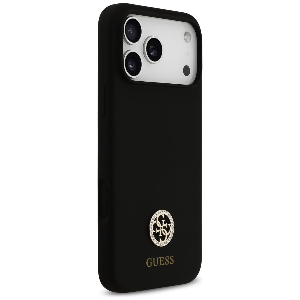 MagSafe-deksel for Apple iPhone 17 Pro Max, Guess, Logo Strass 4G, Svart