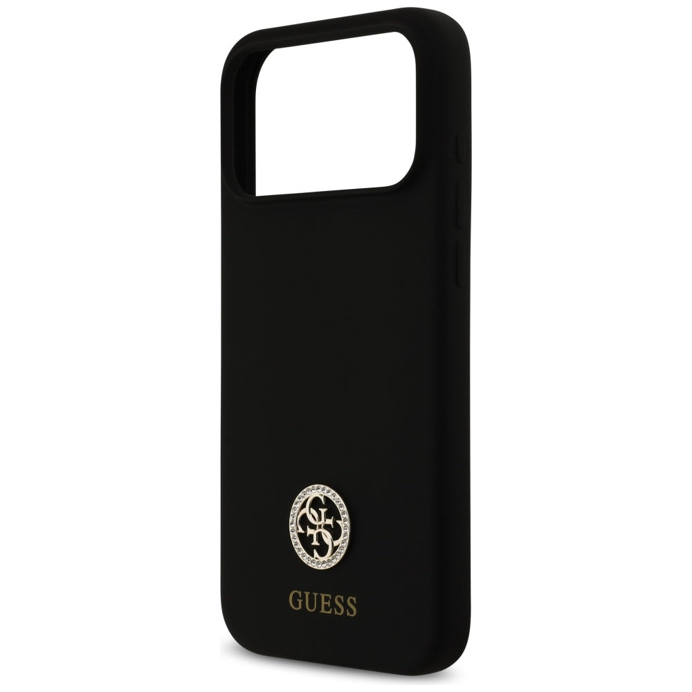 MagSafe-deksel for Apple iPhone 17 Pro Max, Guess, Logo Strass 4G, Svart