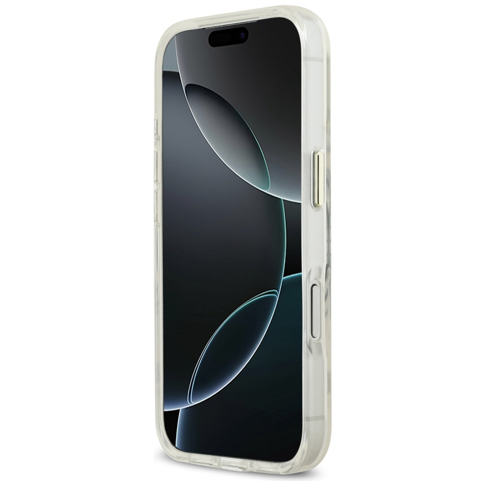 MagSafe-deksel for Apple iPhone 17 Pro Max, Guess, Metal Outline, Gull