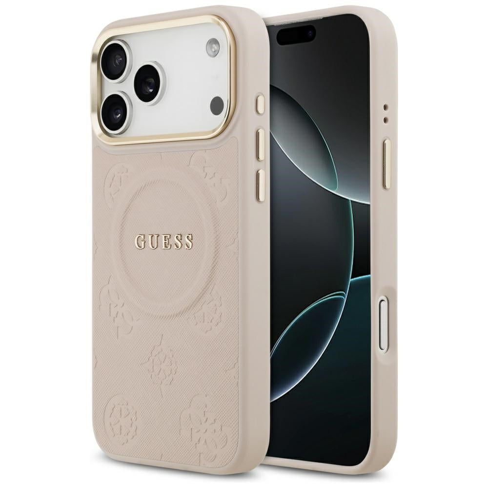 MagSafe-deksel for Apple iPhone 17 Pro Max, Guess, Peony Hot Stamp, Rosa