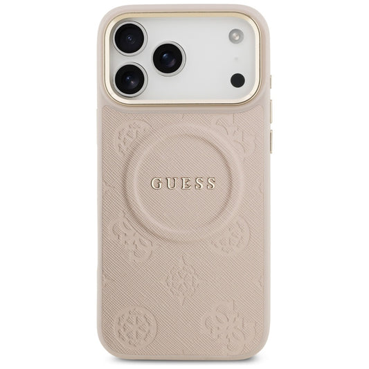MagSafe-deksel for Apple iPhone 17 Pro Max, Guess, Peony Hot Stamp, Rosa