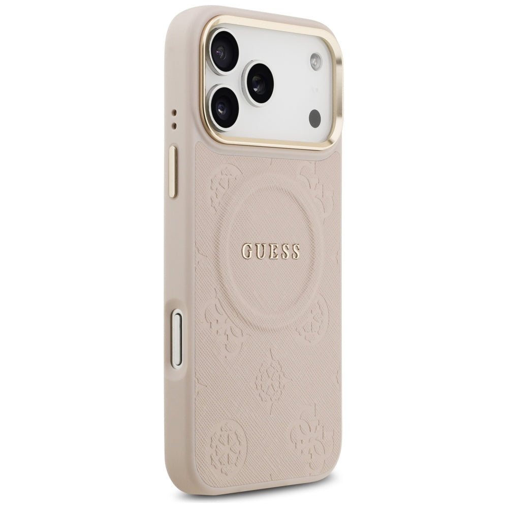 MagSafe-deksel for Apple iPhone 17 Pro Max, Guess, Peony Hot Stamp, Rosa