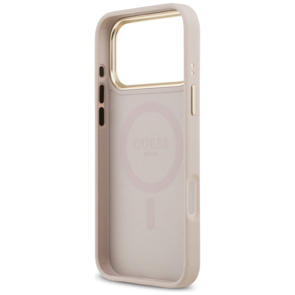 MagSafe-deksel for Apple iPhone 17 Pro Max, Guess, Peony Hot Stamp, Rosa