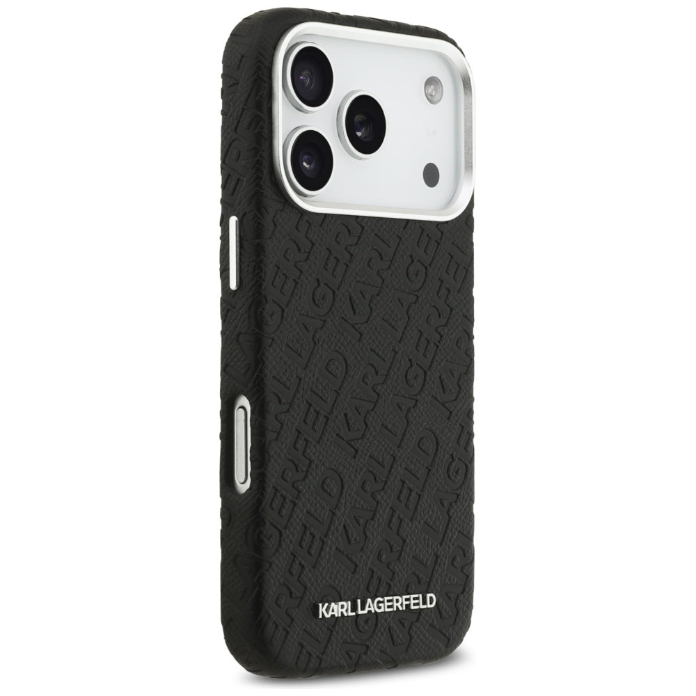 MagSafe deksel for Apple iPhone 17 Pro Max, Karl Lagerfeld, FW Stamped Karl, Svart
