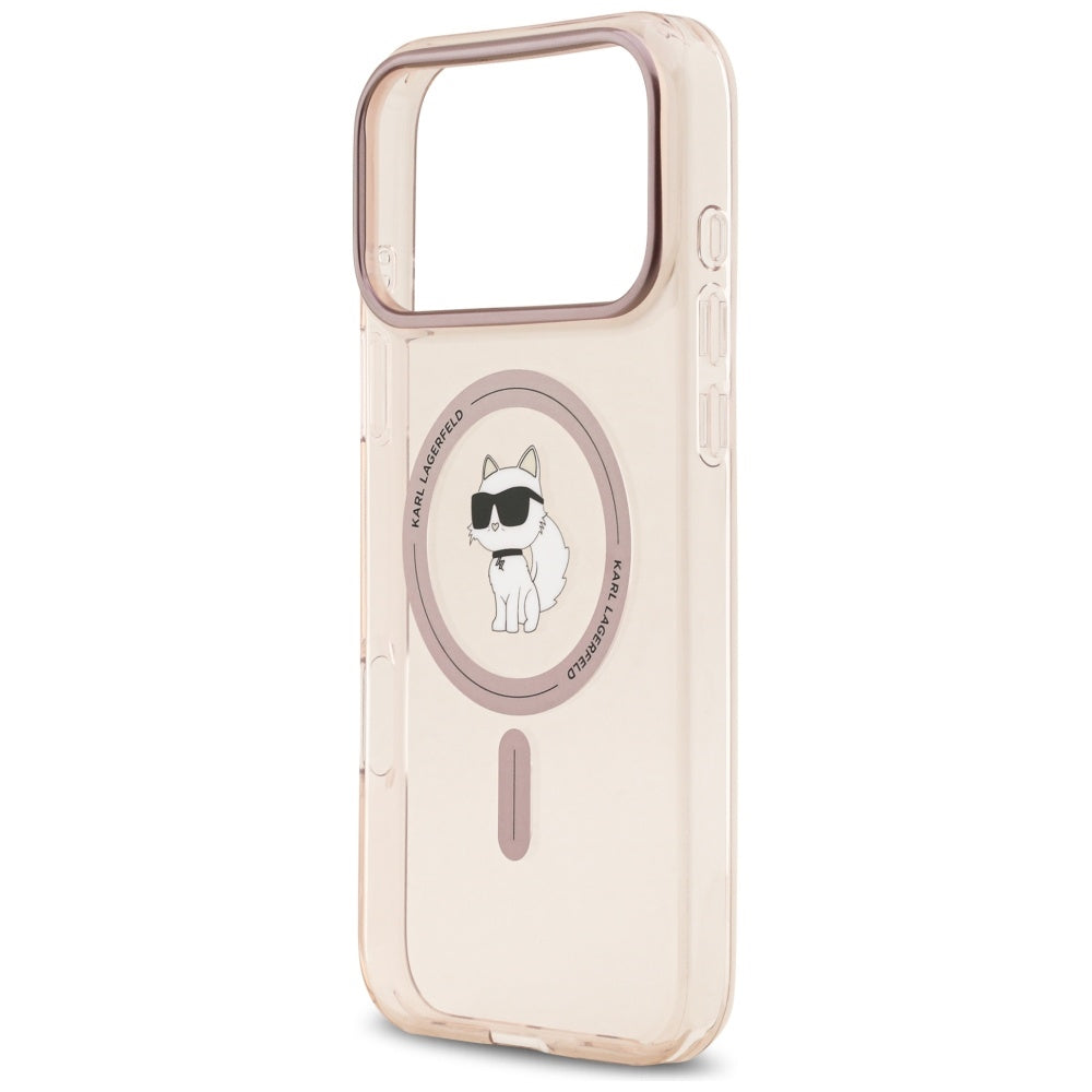 MagSafe-deksel for Apple iPhone 17 Pro Max, Karl Lagerfeld, IML Choupette, Rosa